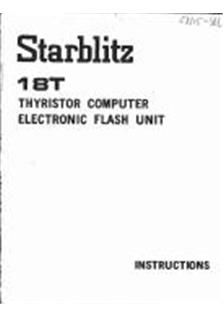Starblitz 18 T manual. Camera Instructions.